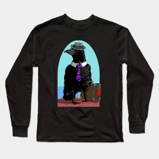 Crow on vacation Long Sleeve T-Shirt